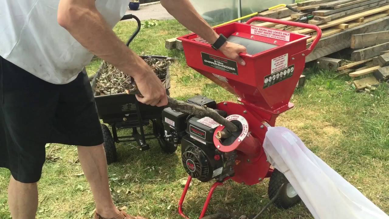 Harbor freight wood chipper tryout.