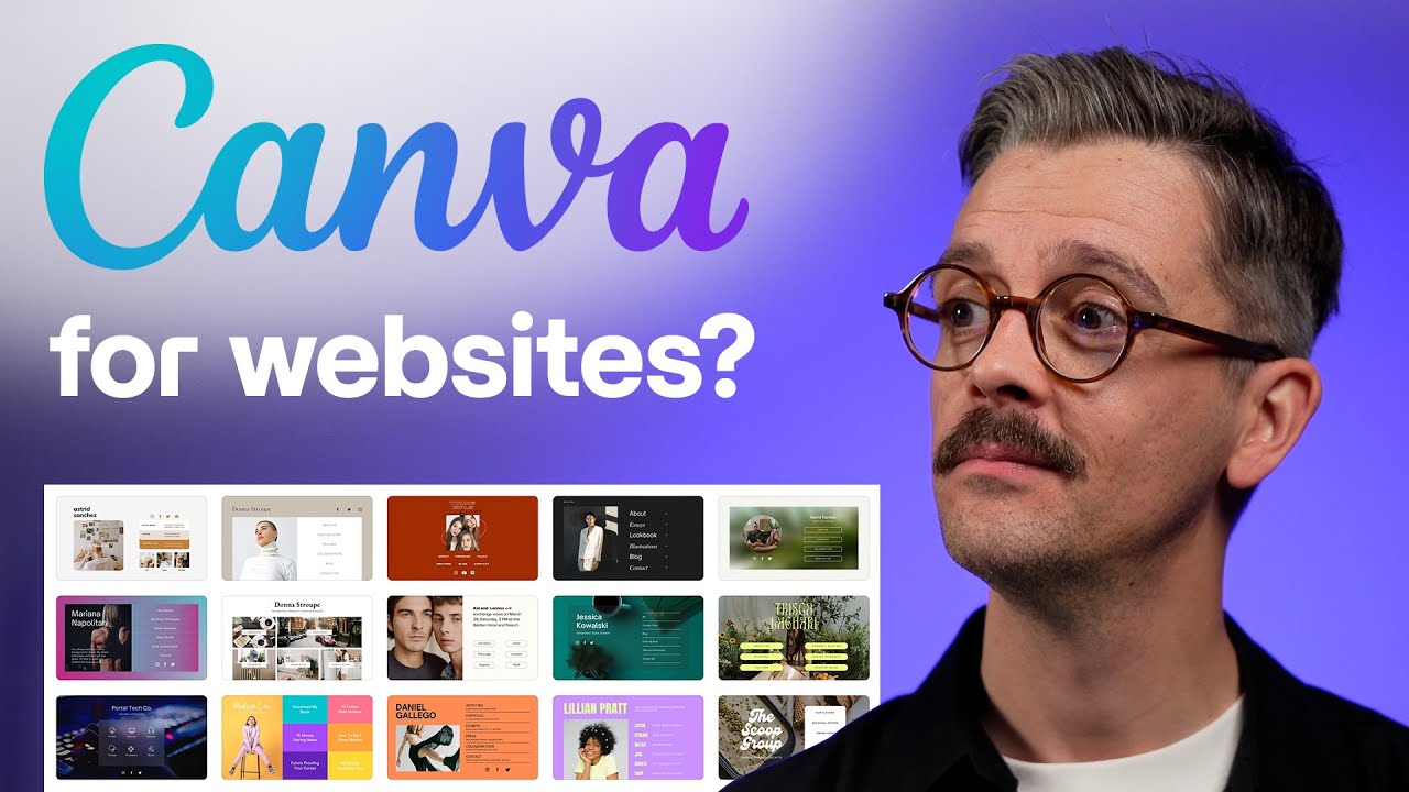 Can you create professional websites in Canva?