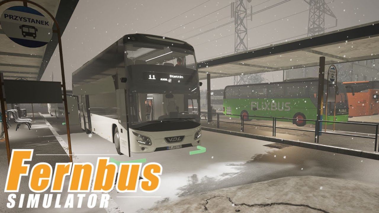 VDL - Gdańsk - Bydgoszcz - Szczecin zimą - Fernbus Simulator - XBOX Series X Gameplay