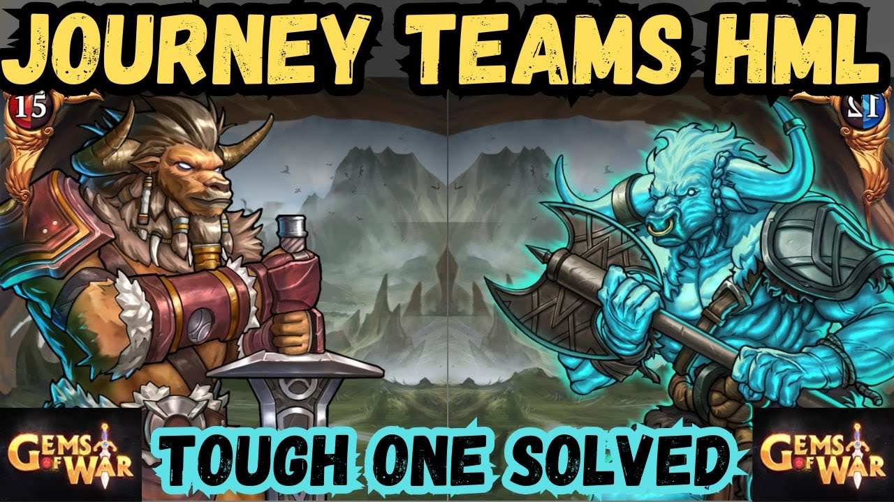 3 Gems of War Journey Event Teams High Mid Low plus 2 Wild Plains Underspire Teams High Low 2025