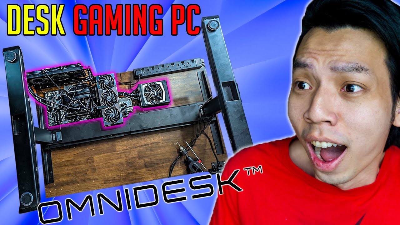 I Build A Gaming DESK PC! | $1199 Omnidesk Desk! + $4000 PC