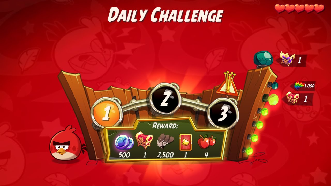 DC 4-5-6 Rooms - No Red,Blues,Chuck,Matilda,Hal - Daily Challenge, Angry Birds 2