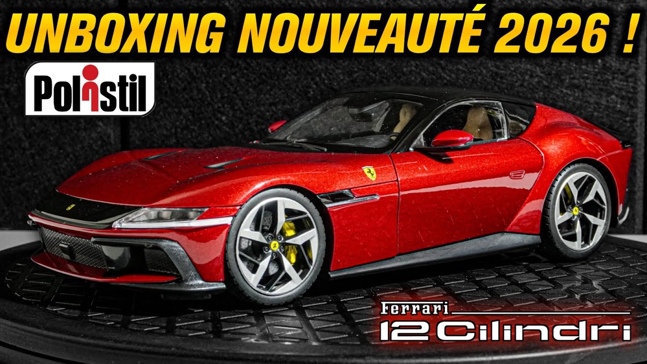 UNBOXING & PRÉSENTATION de la NOUVELLE Ferrari 12Cilindri 1/18 de chez Polistil !