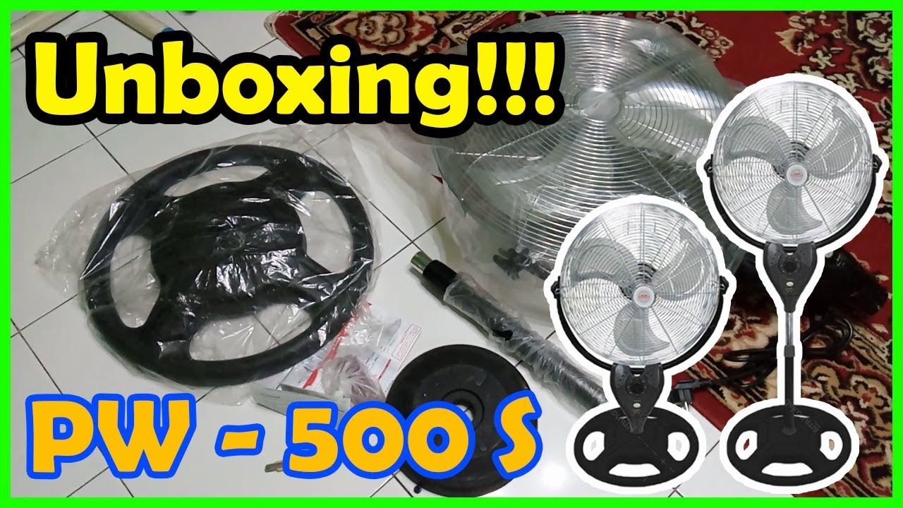Unboxing, Review & Merakit Kipas Angin Maspion PW-500S 2 in 1 (How To Install Electric Fan)