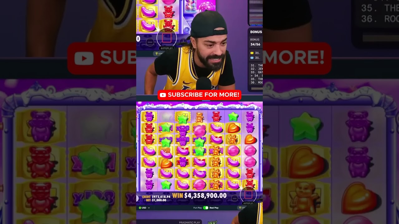 ROSHTEIN MAX WIN ON SUGAR RUSH #shorts #casino #gambling #slots