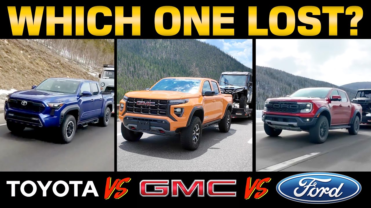 And The Best Towing Midsize Truck Is...? GMC vs Toyota vs Ford vs Ike Gauntlet!