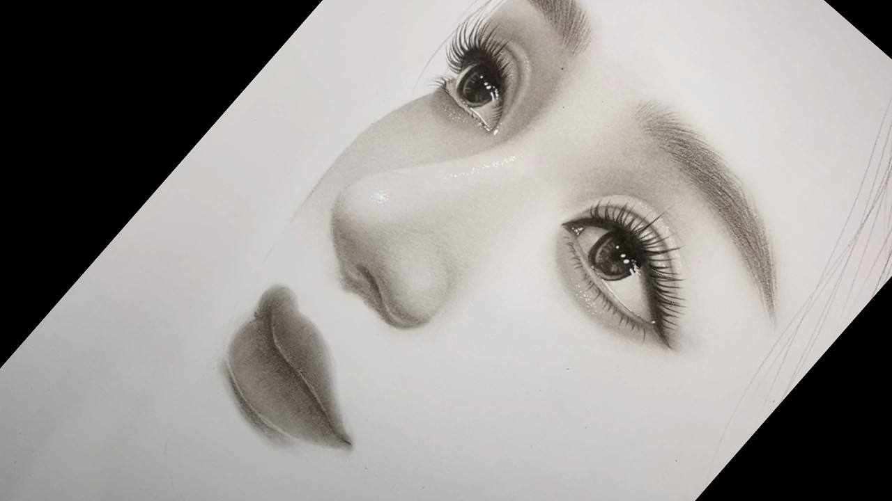 Learn to draw Hyper Realistic Girl Lips and Eyes Step by Step