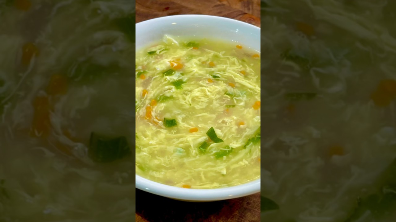 VEGETABLE EGG DROP SOUP RECIPE! Perfect for rainy weather #food #soup #pinoyfood #fyp #shorts