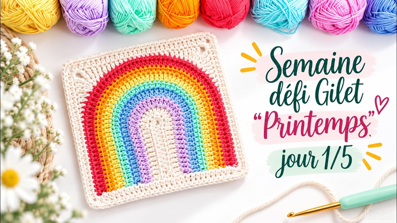 Crochet défi gilet 