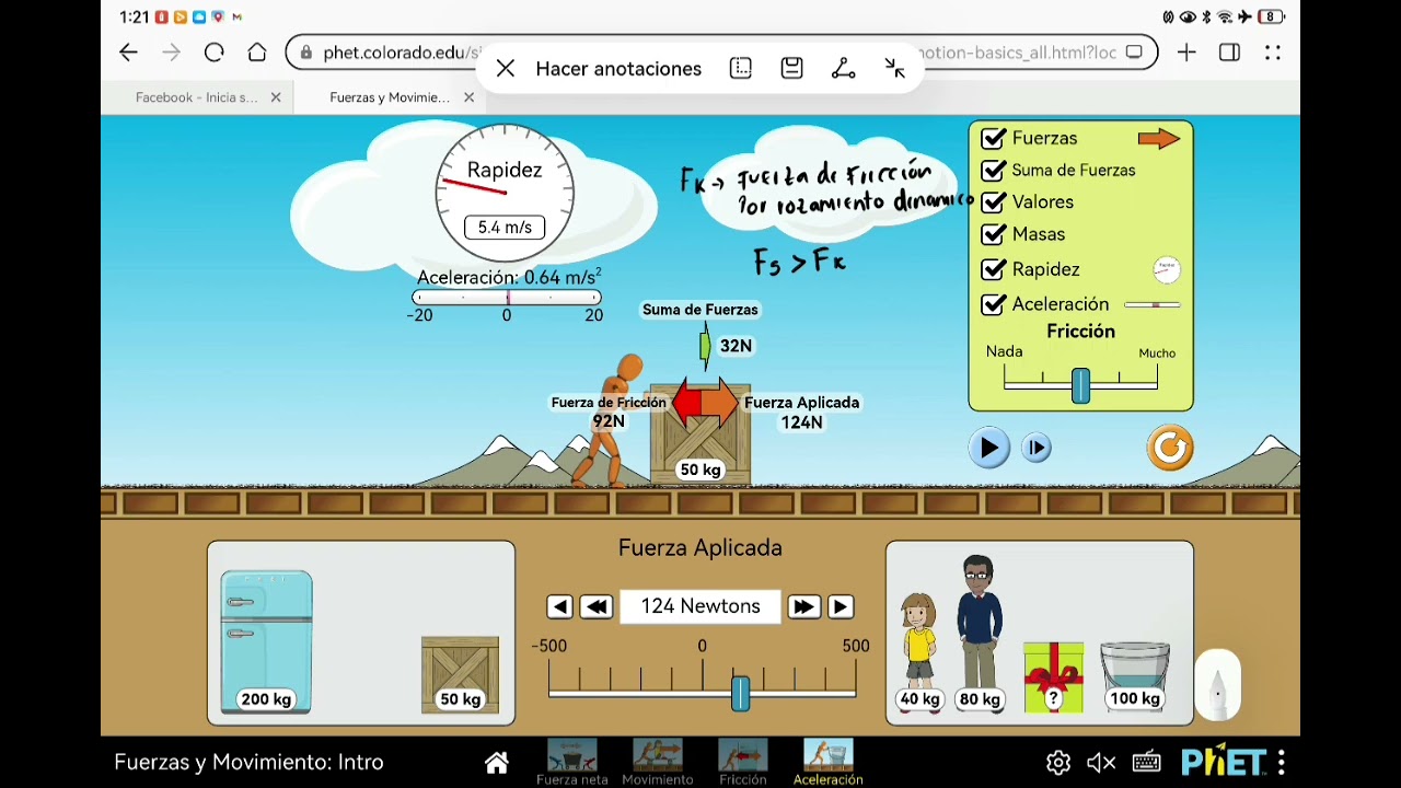 Fuerza de Fricción por Rozamiento