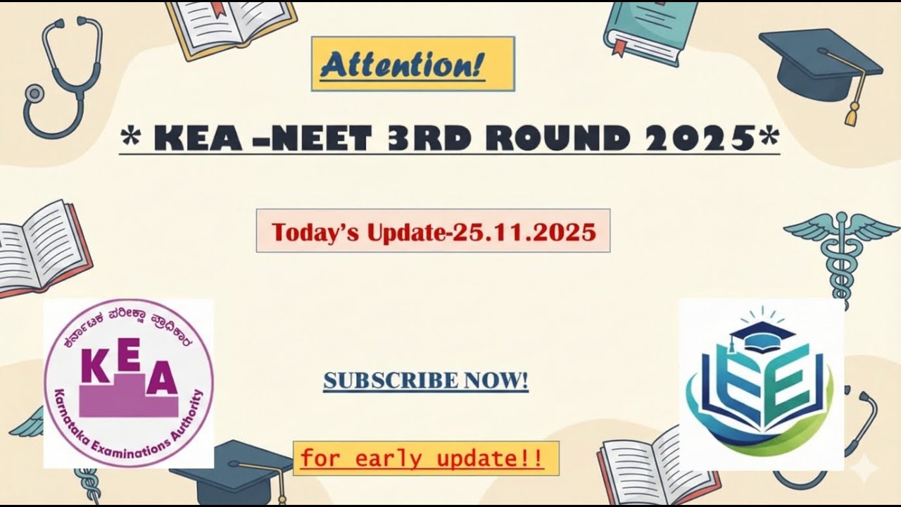 Attention!! KEA-NEET -Update 25th Nov 2025-What Next?