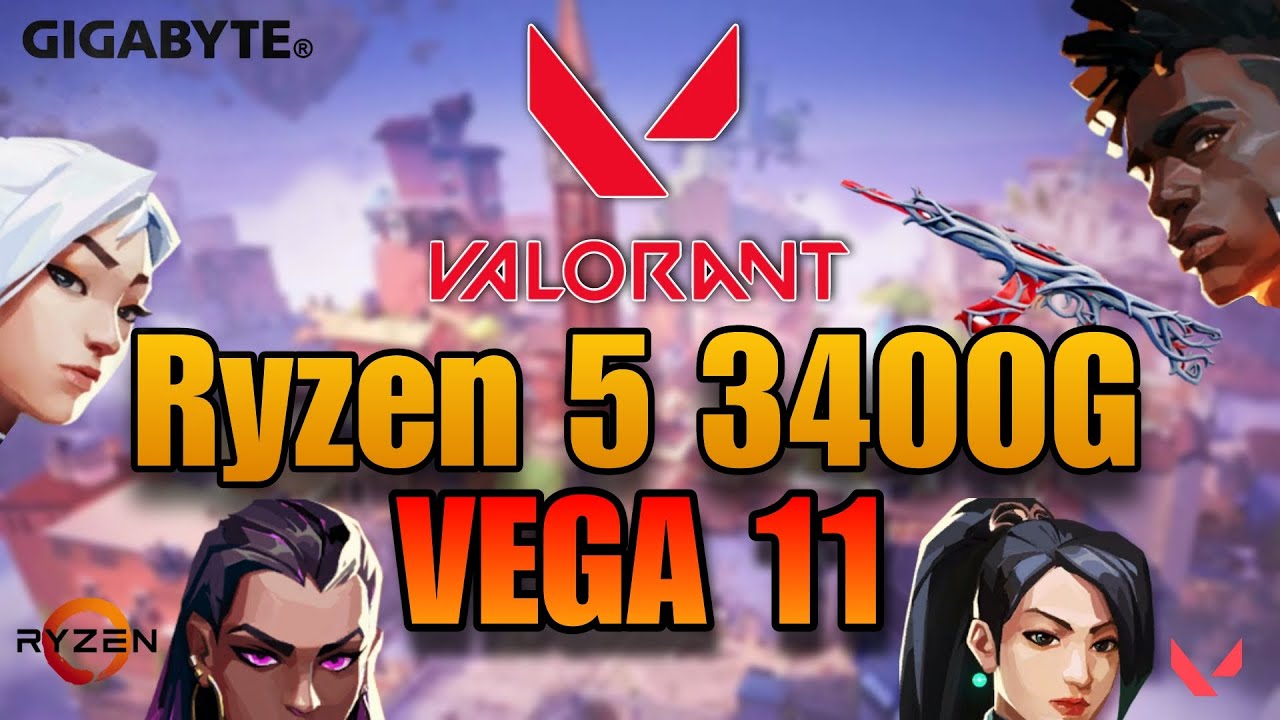 VALORANT | AMD Ryzen 5 3400G (Vega 11) + 16 GB RAM ✅