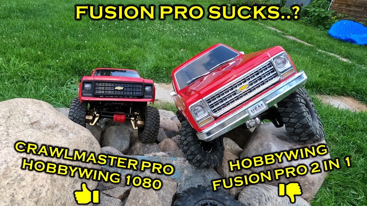 Fusion Pro 2300kv VS Crawl Master & 1080 ESC - Trx4