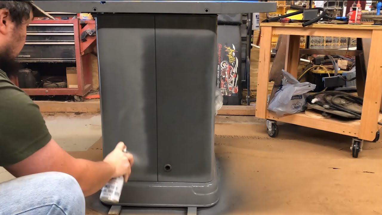 Delta Shaper Restoration Part 2 (Painting The Cabinet)