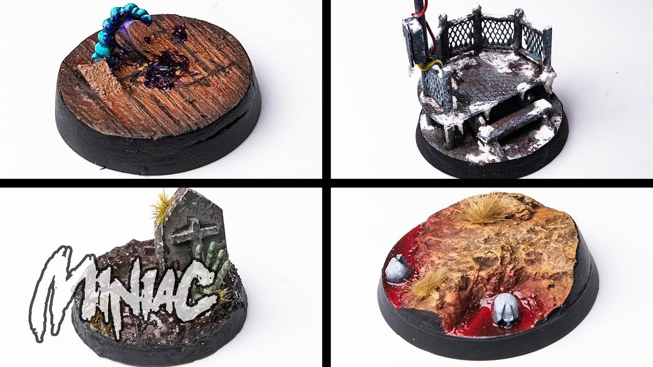 Four AWESOME Bases for your Minis!