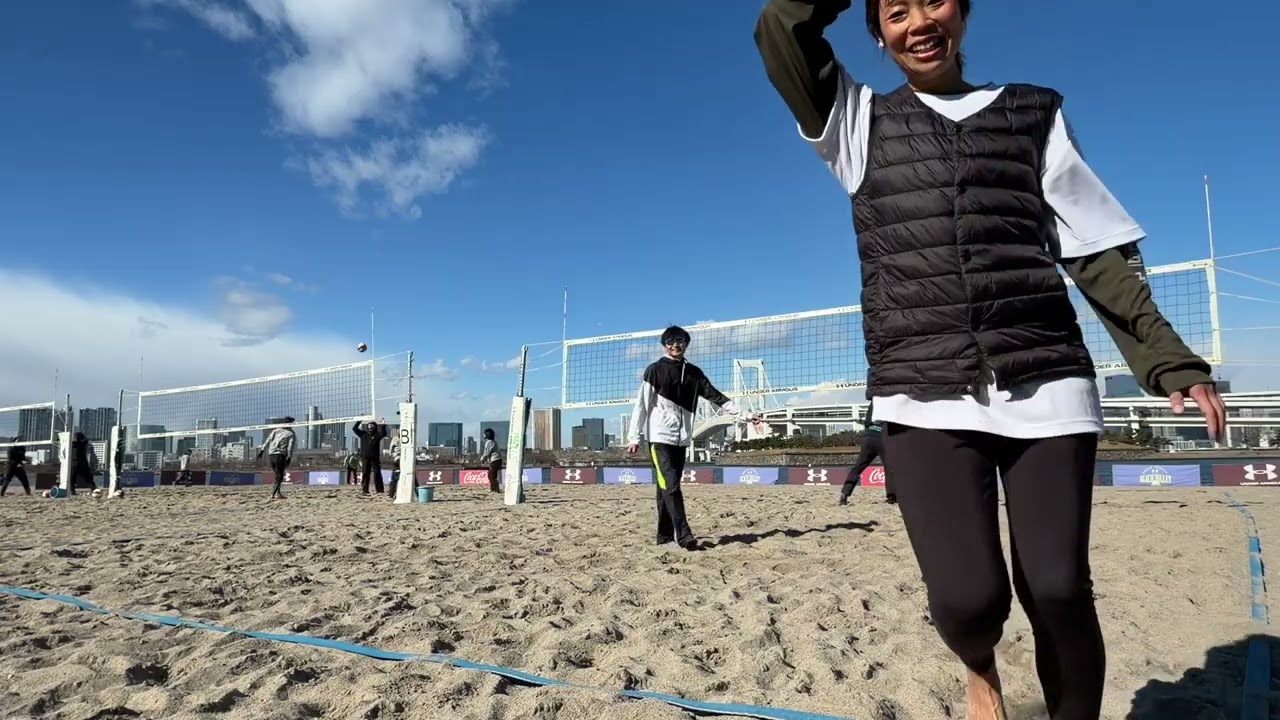 2026.01.25 お台場ビーチ 上位リーグ 水口・鍵和田 vs 江川・豊田