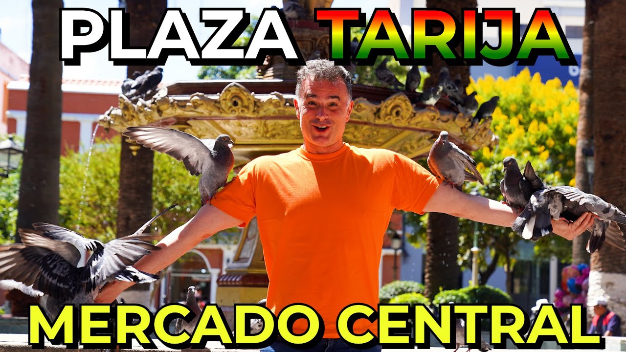 [QUÉ LINDA ES BOLIVIA!] Recorrimos la HERMOSA plaza central de TARIJA y el moderno MERCADO CENTRAL