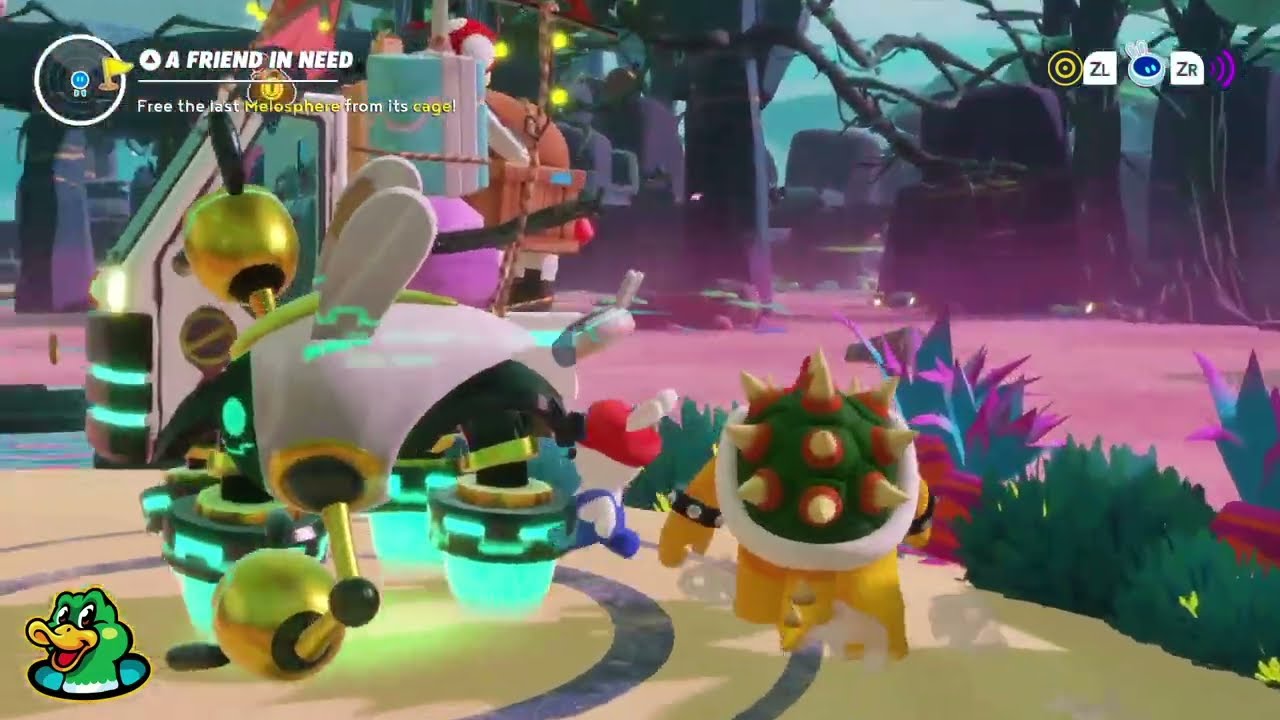 Mario + Rabbids Sparks of Hope Gameplay 73 Spark Hunter DLC Exploring Sunken Ruins (with commentary)