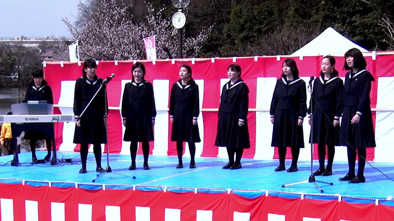 「心の瞳」卒業ソング(坂本九)＜千葉県(私立)和洋国府台女子高校音楽部(コーラス)@千葉県市川市＞[2017-03-05]