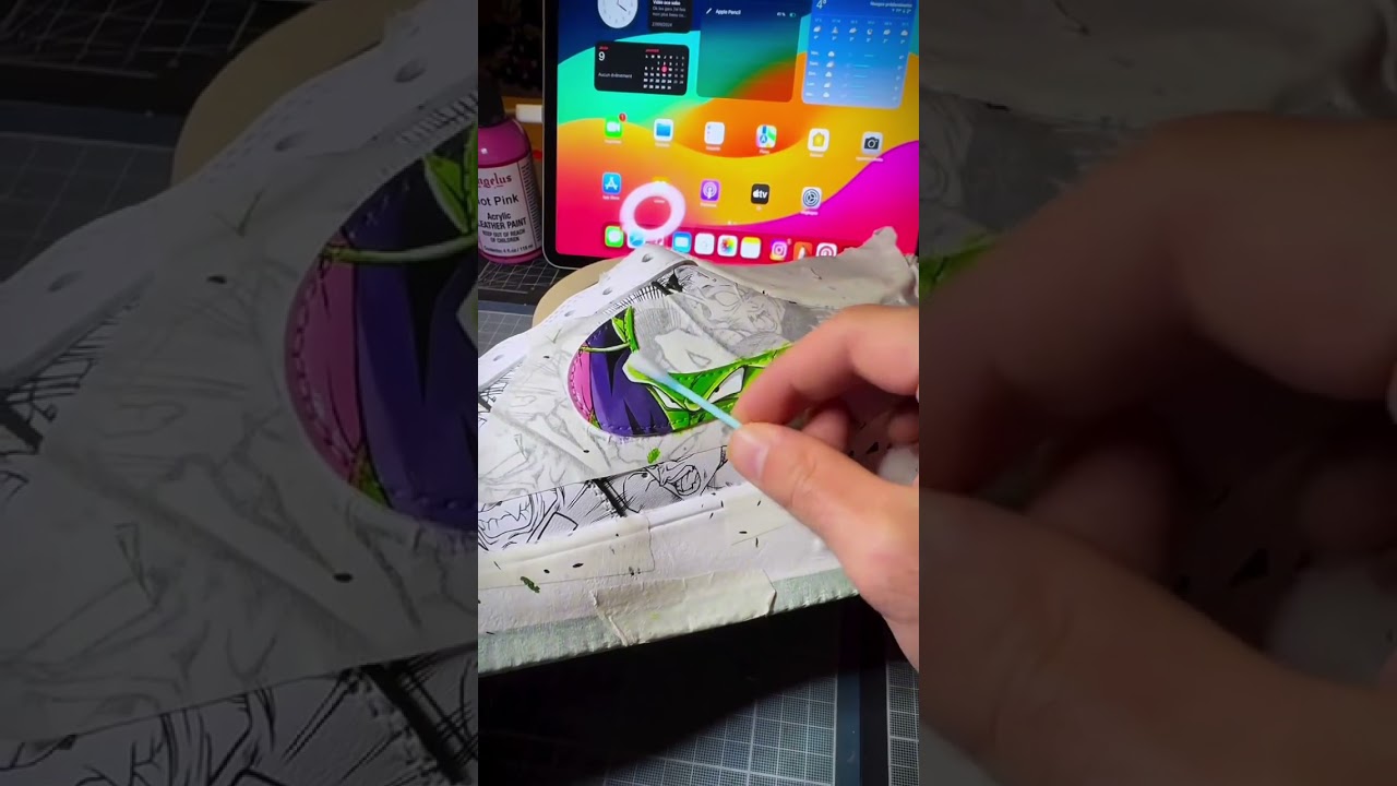 Painting Dragon Ball Z sneakers!