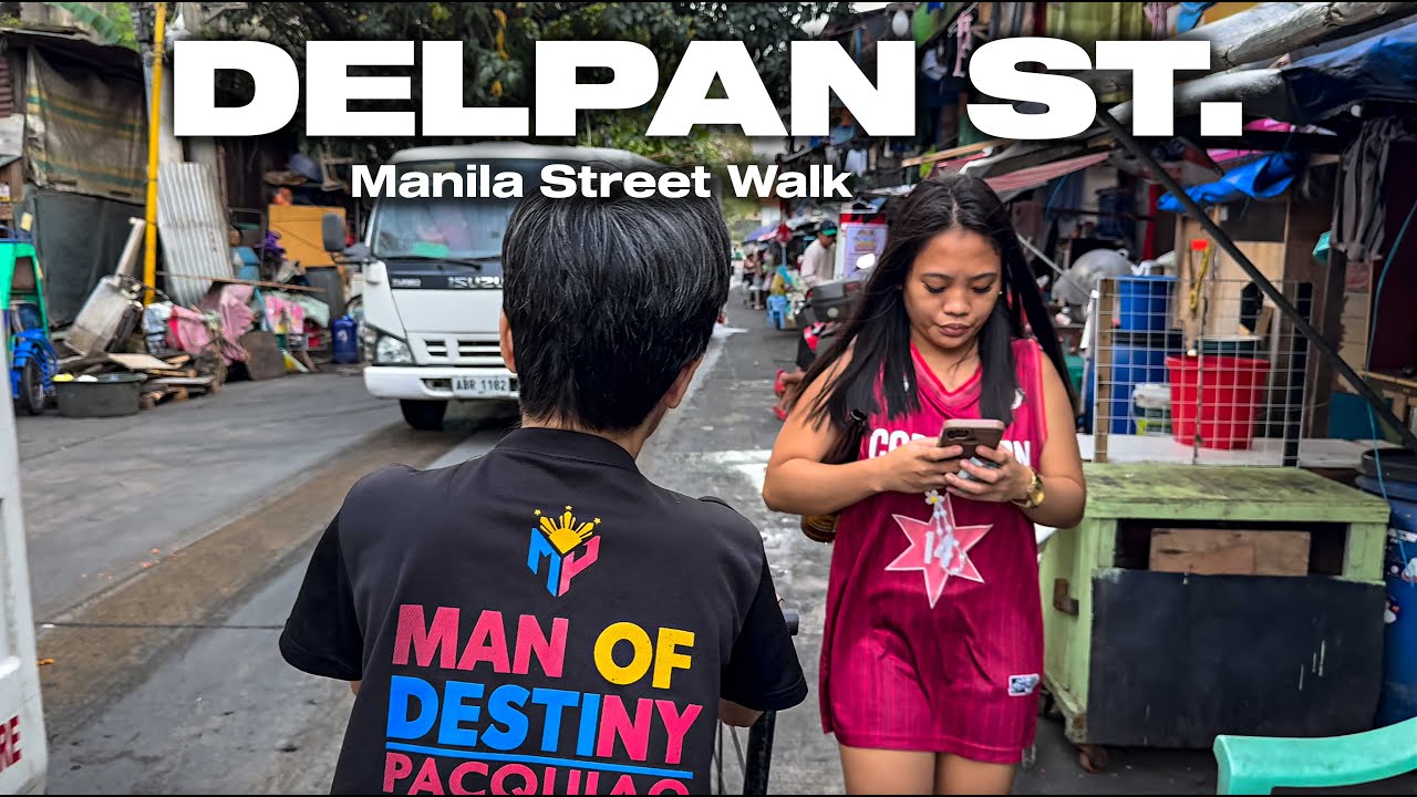 Real Life on Delpan Street in Manila Philippines [4K HDR]