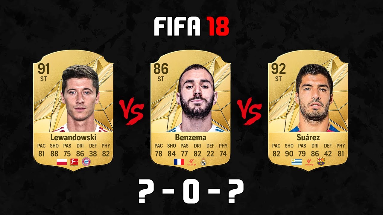 Lewandowski VS Benzema VS Luis Suarez FIFA EVOLUTION FIFA 18 - FC 25! 😱🔥