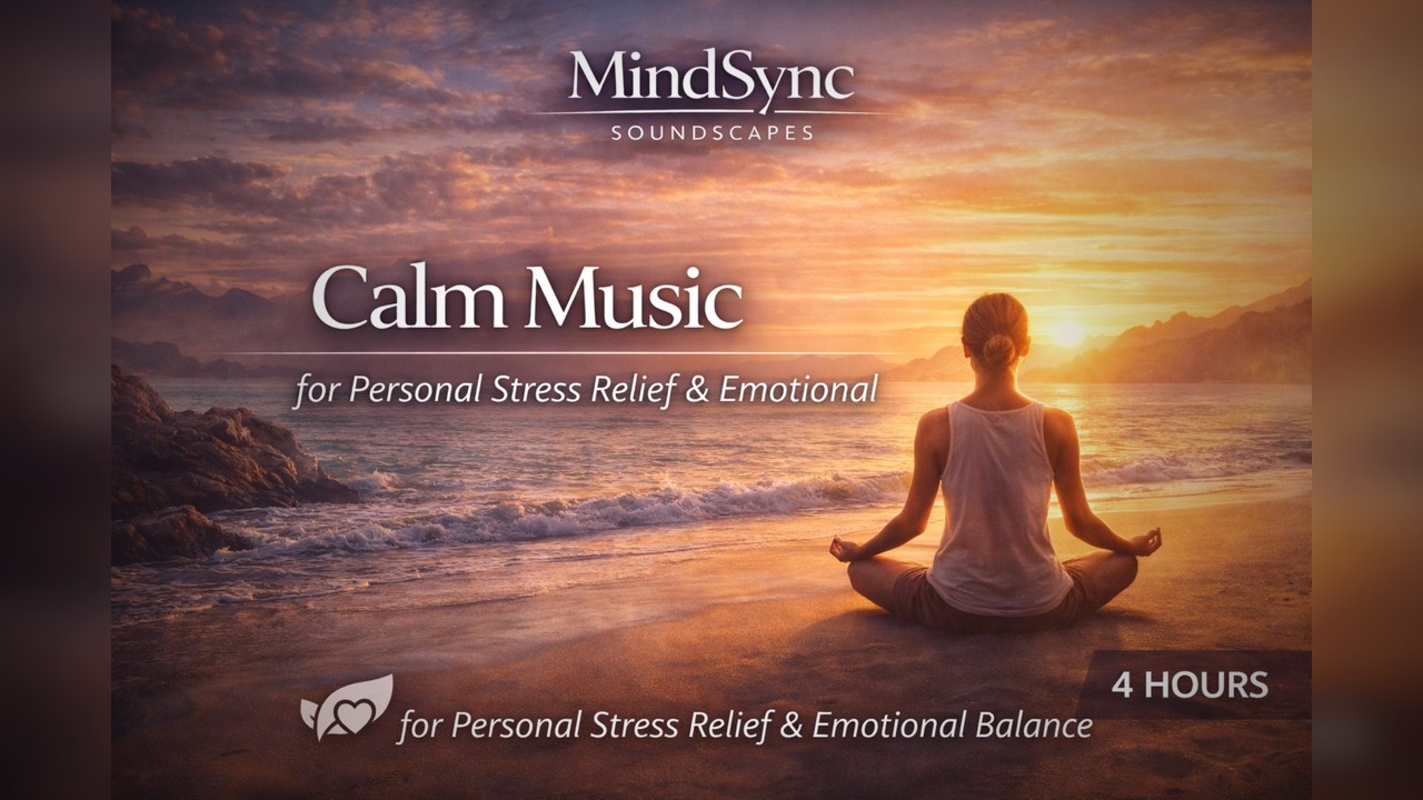 Personal Stress Relief (4 Hours) – Calm Piano & Ambient to Unwind and Reset