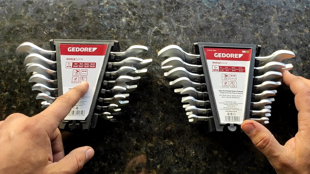 Gedore Red é tudo igual? A ENORME DIFERENÇA entre dois jogos de chave fixa Gedore Red R05125008