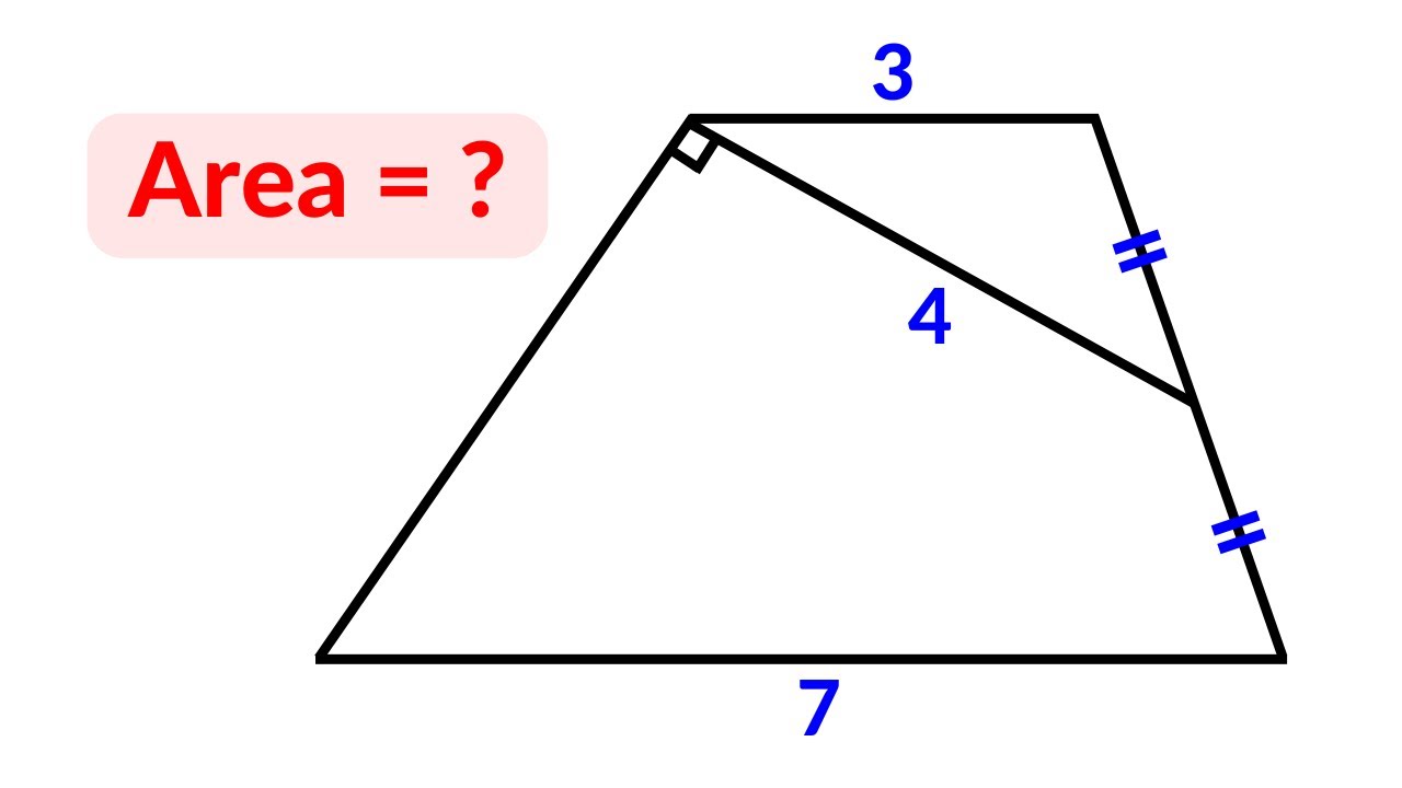 Find the area of the Trapezoid | Japanese Math Olympiad Geometry Problem
