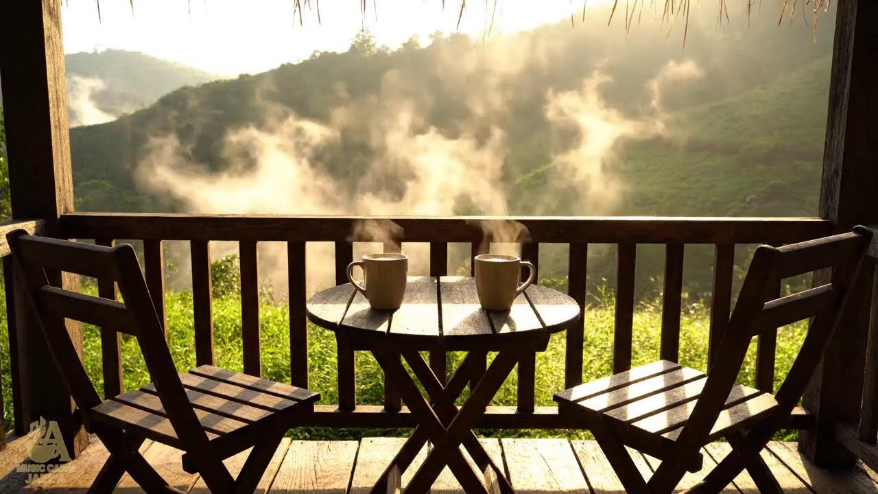 Cozy Morning Jazz Cabin for Positive Energy | Gentle Lakeside Jazz Background Music for Work ☕☕☕