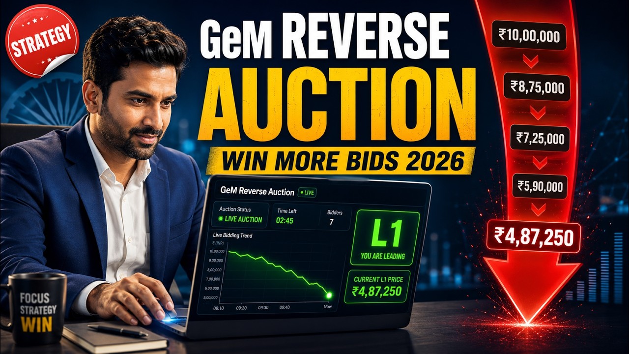 GeM Reverse Auction Strategy 2026: How to Win More Bids Without Killing Your Margin