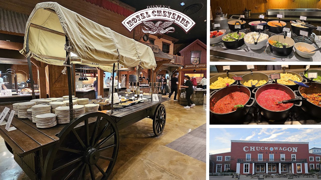 RESTAURANT CHUCK WAGON CAFE HOTEL CHEYENNE DISNEYLAND PARIS