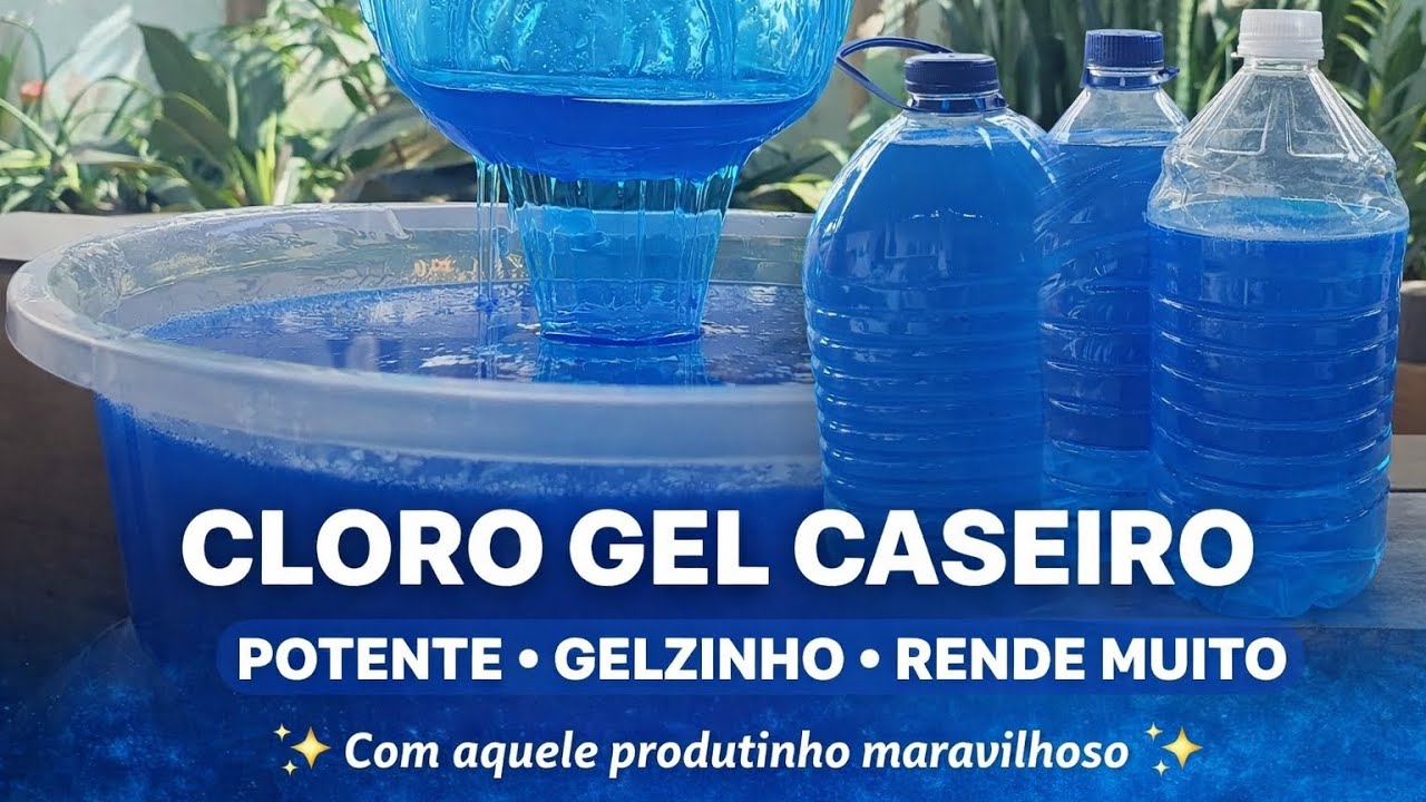 CLORO GEL CASEIRO👉 POTENTE • GELZINHO • RENDE MUITO
