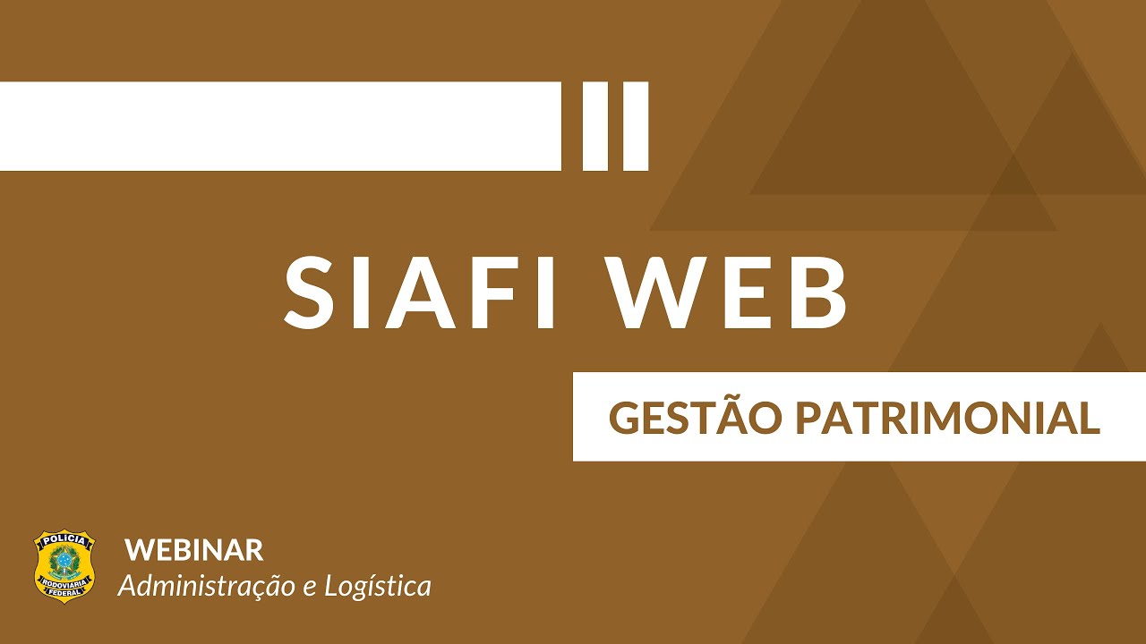 SIAFI Web - Gestão Patrimonial