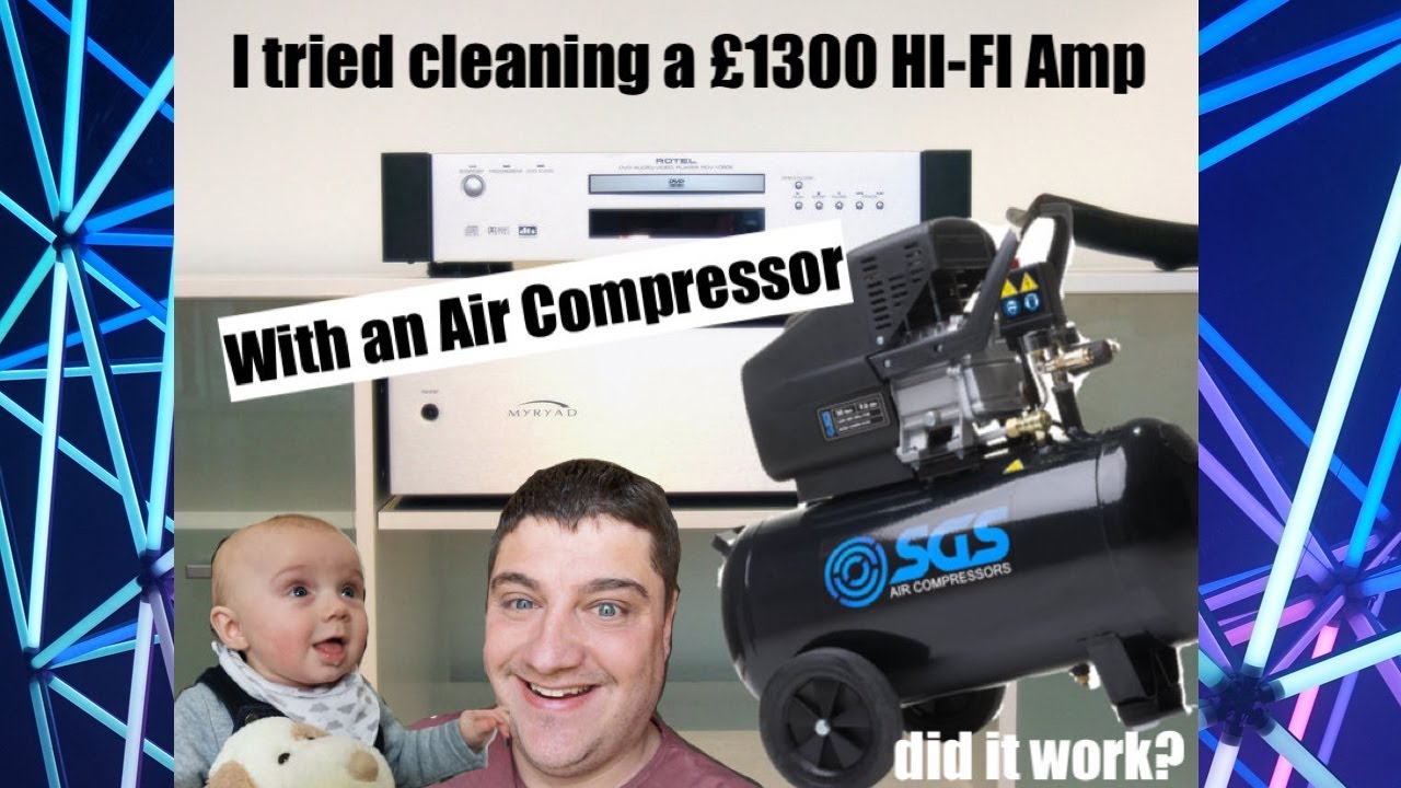I cleaned a £1300 Power Amp with an Air Compressor and the results were amazing...