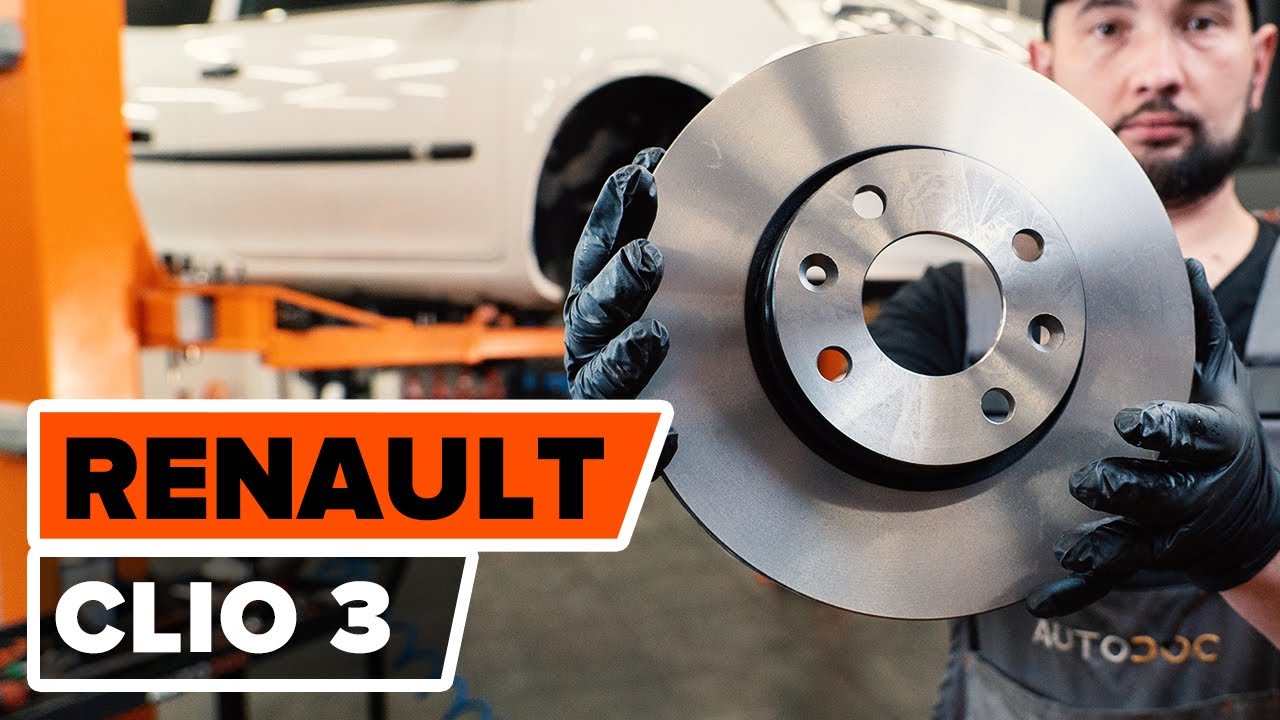 Come sostituire dischi freno anteriori su RENAULT CLIO 3 [VIDEO TUTORIAL DI AUTODOC]