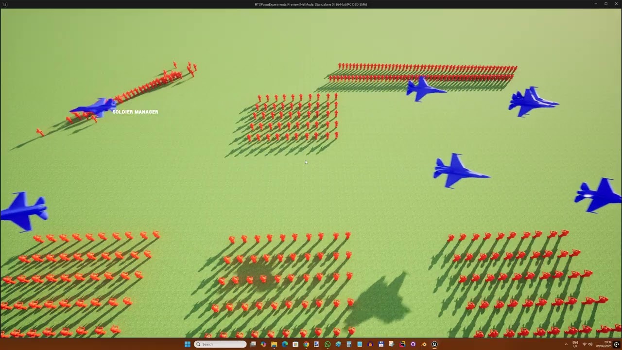 Making line formations for soldiers in Unreal Engine