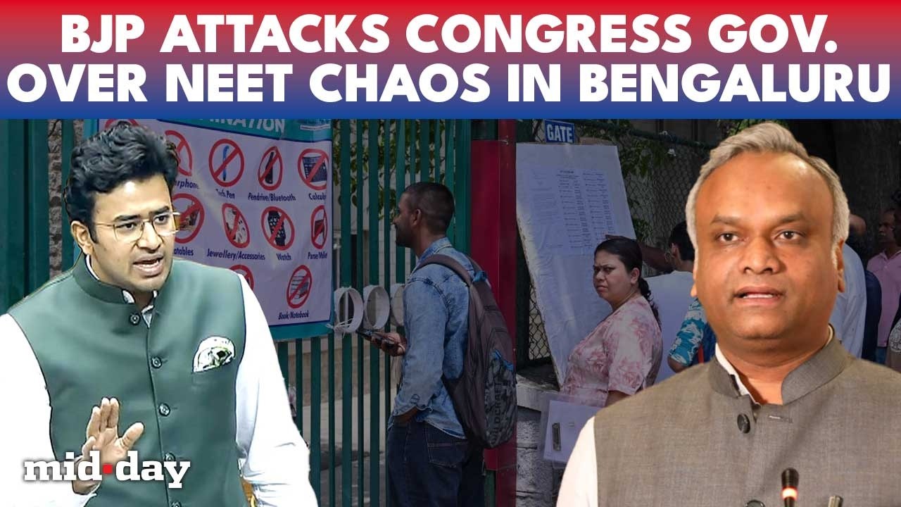 NEET RE-EXAM: Students MISS Exam Due To Congress Rally In Bengaluru? BJP&rsquo;s Big Allegation