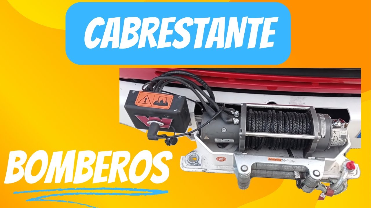BOMBEROS - Partes y Uso del CABRESTANTE