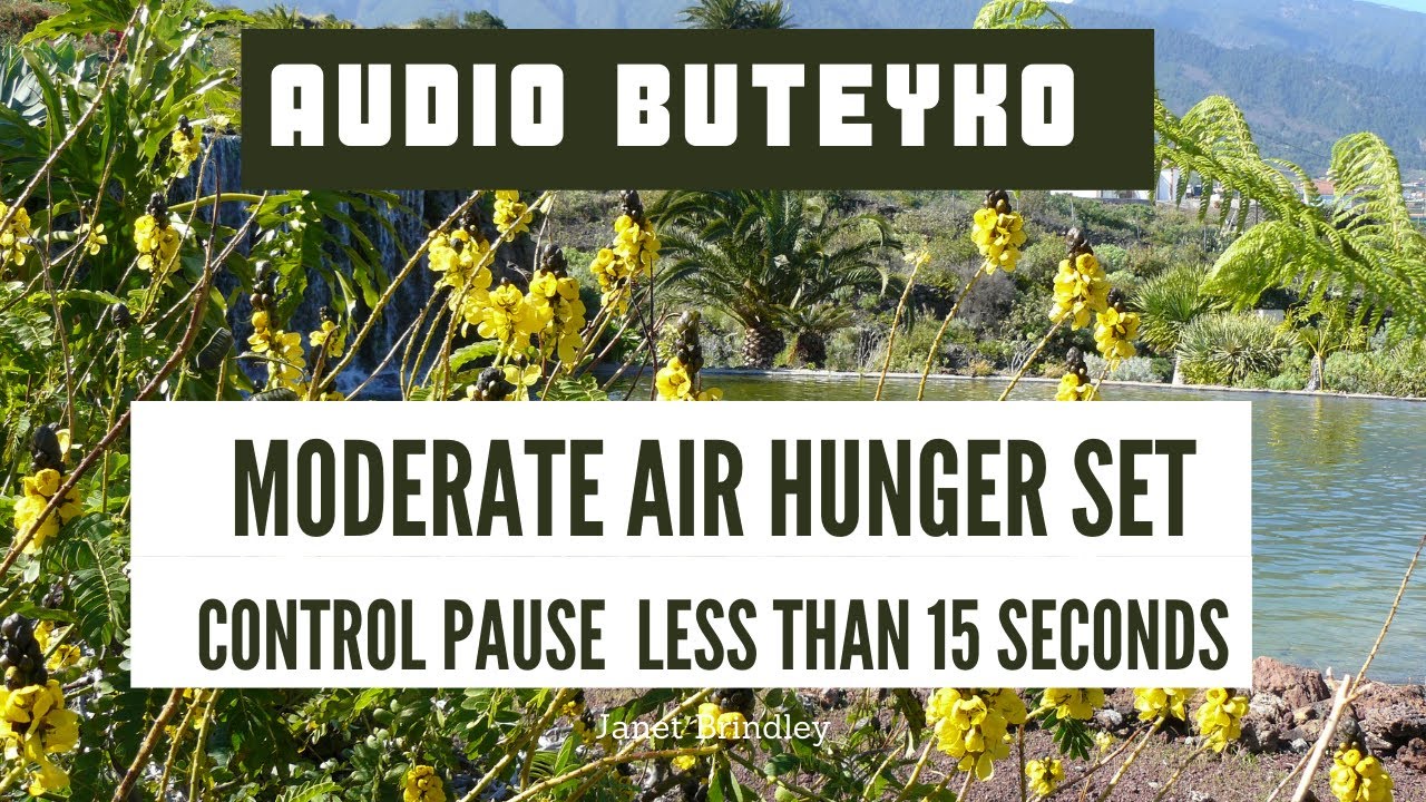 Audio Buteyko:  10 minute MODERATE AIR HUNGER SET for people with a Control Pause below 15 seconds.
