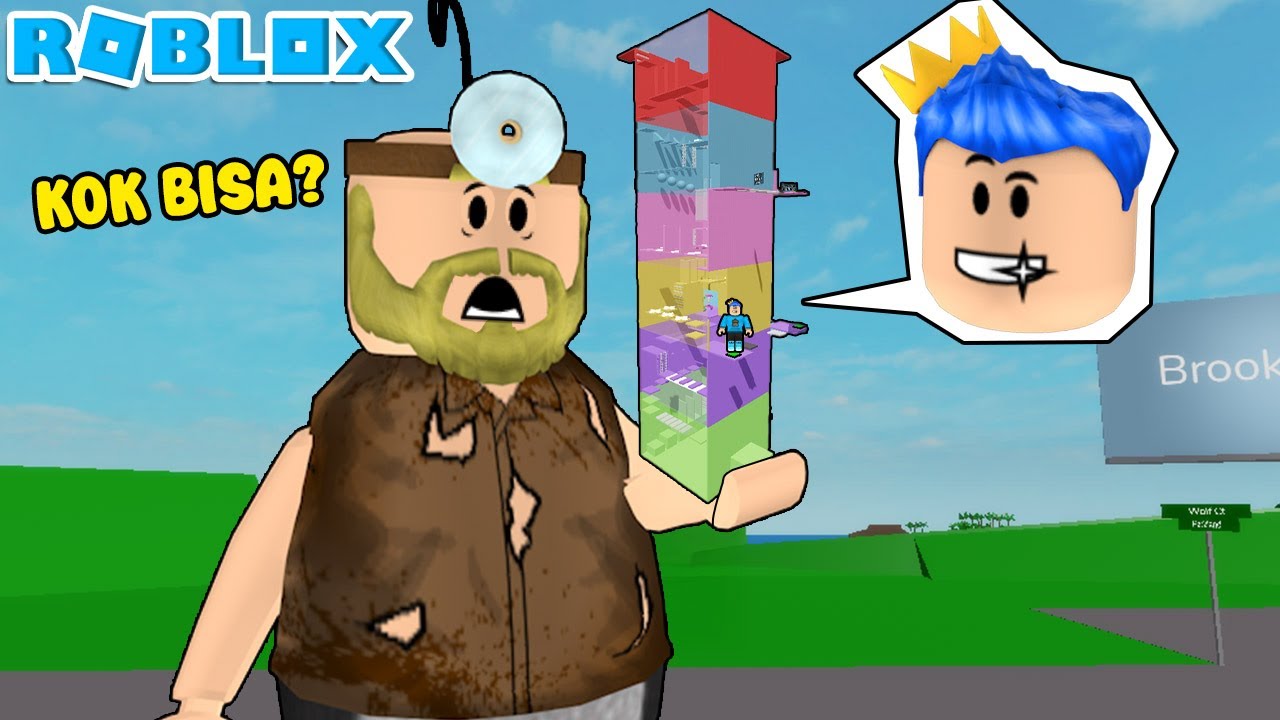PANDU DAN PAK UNAT MASUK TOWER TROLL TERKECIL DI DUNIA SEKECIL SEMUT DII ROBLOX!!
