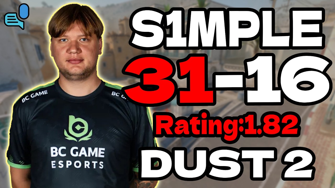 🔥s1mple 31-16 | rating:1.82 | dust2 | +VOICE | EU FACEIT | Oct 5, 2026