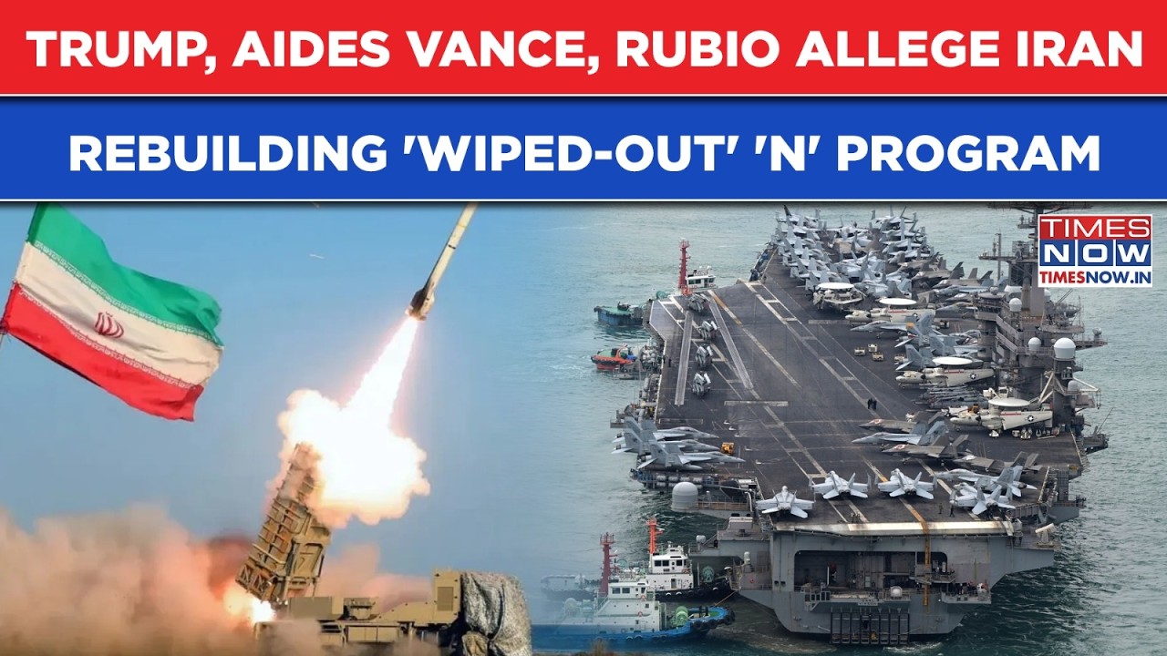Iran Tensions: Trump & Top Aides Vance, Rubio Allege Khamenei Rebuilding 'Wiped-Out' Nuclear Program