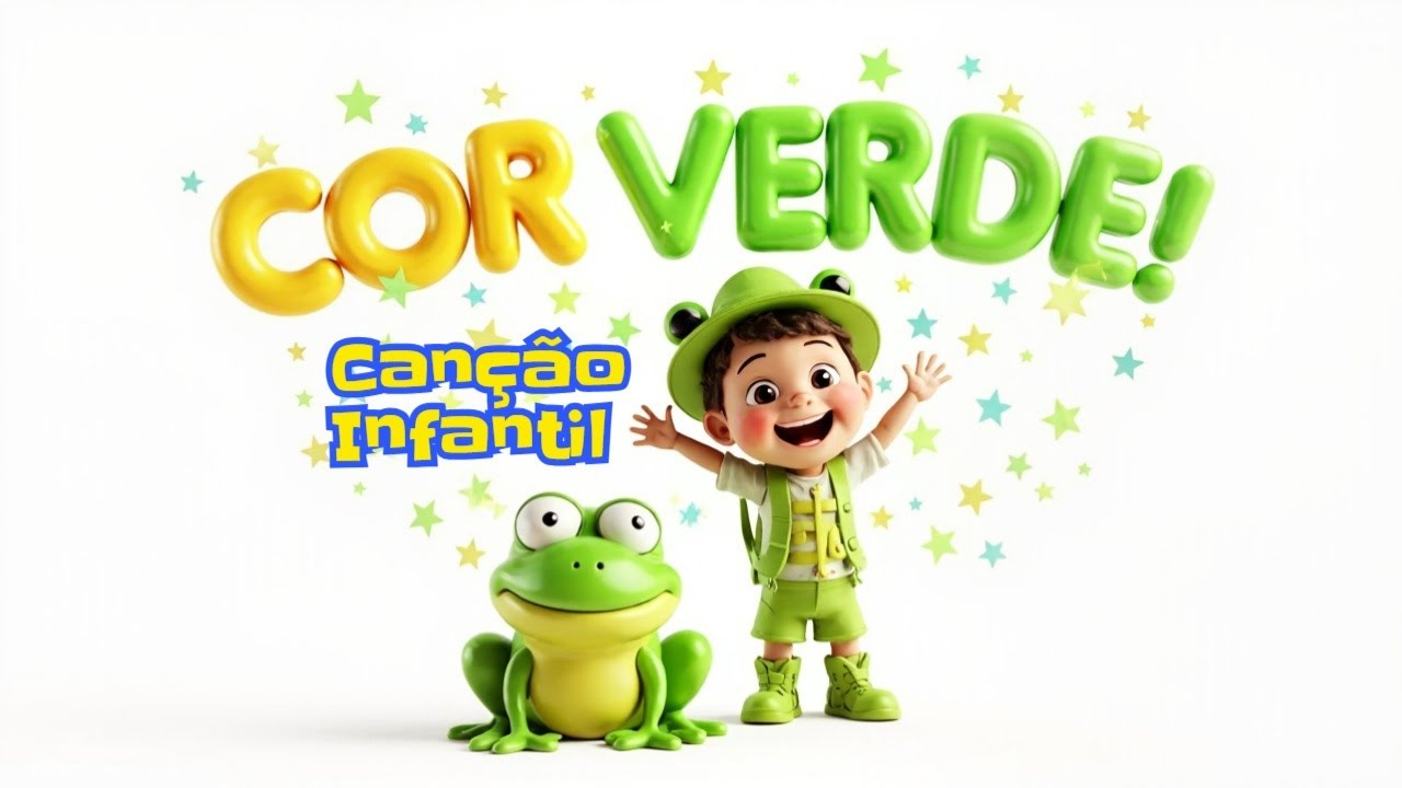 Cor Verde 🌿 | Can&ccedil;&atilde;o Infantil Divertida para Aprender Cantando