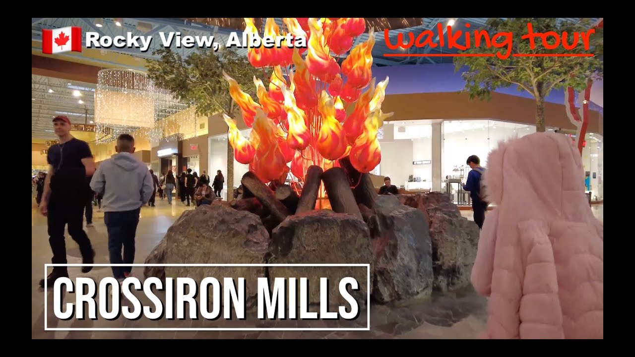 CROSSIRON MILLS walking tour | Rocky View, Alberta, Canada. [4K] 🇨🇦