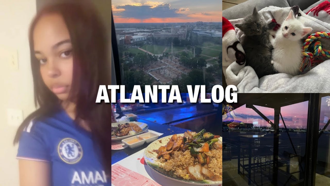 Atlanta travel vlog: shopping, family, restaurants, grwm, & more🍑🌃🛍️✈️