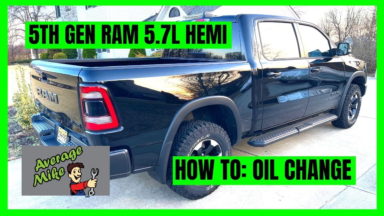 Первая замена масла в двигателе RAM 1500 Rebel 5.7L ETorque HEMI 5-го поколения. Какой ужас!