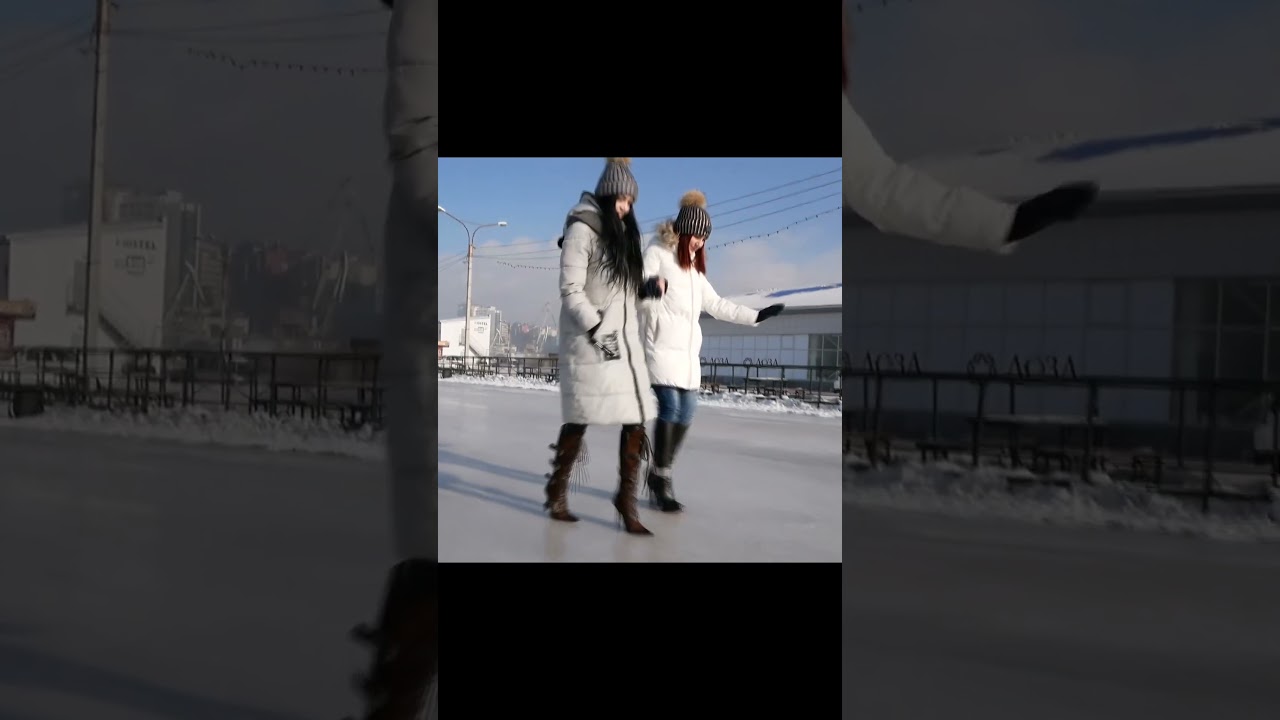 Could you walk on ice in high heels? 