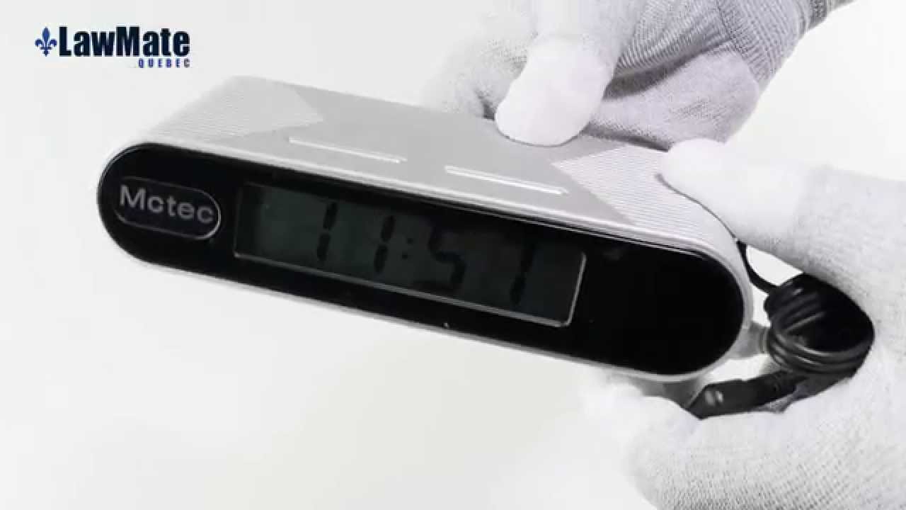 Cam&eacute;ra Lawmate quebec FM20 hidden camera clock 1080p