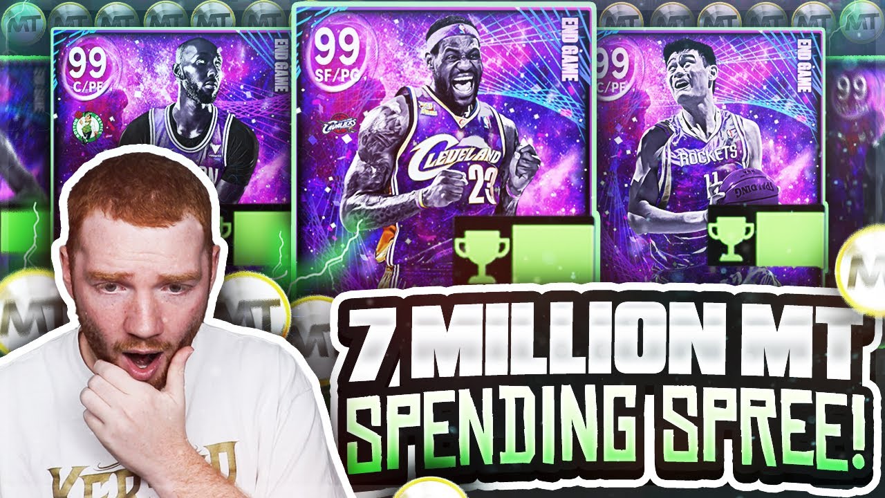 i went on a HUGE *7 MILLION MT* SPENDING SPREE for END GAME cards in MyTeam!! (NBA 2K22 MyTeam)